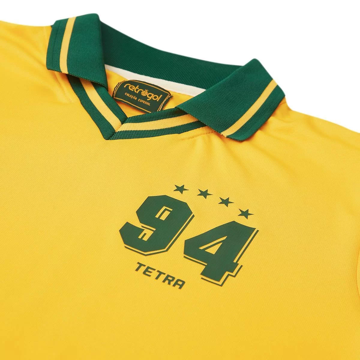 Camisa Brasil Retrô 1994 Amarelo Masculina - Esportes Woozen